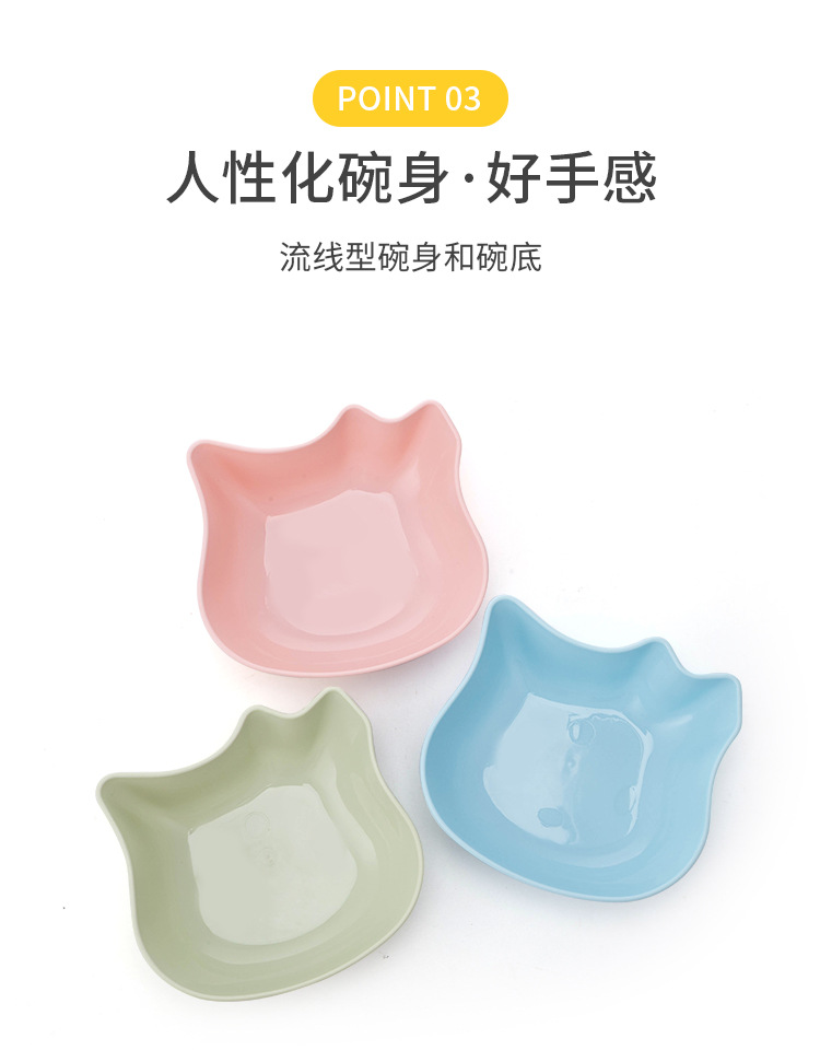New pet bowls, cat head type, cat bowl, dog bowl, large-capacity dog food bowl, cat food bowl, pet supplies pic 7