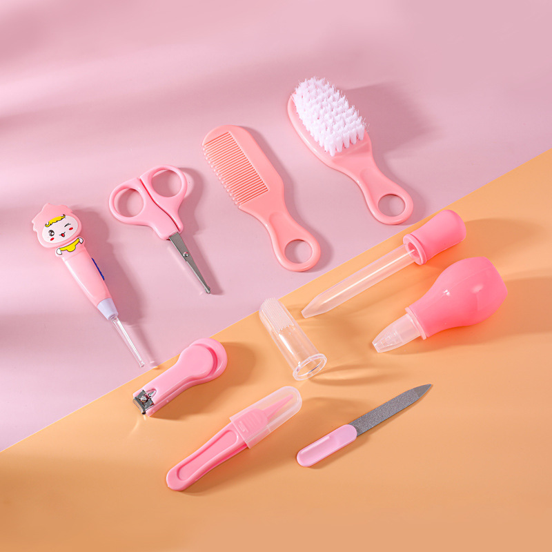 HAIHANG Children's nail clippers baby ear scoop care set of 10 details Picture
