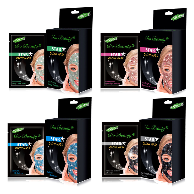 涂抹面膜实物图