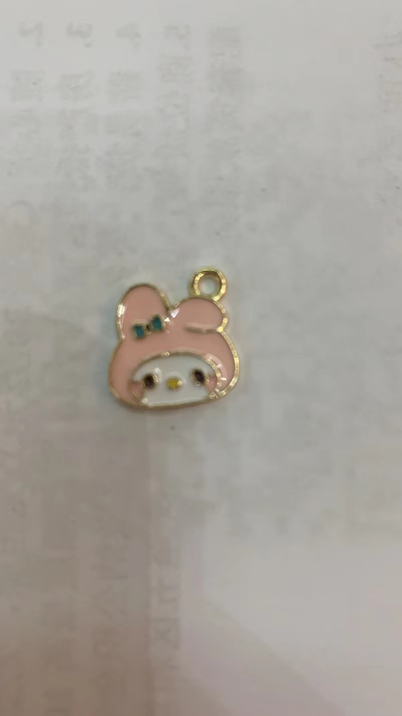 Best-selling duck jewelry accessories, alloy accessories, white claw accessories, bright-colored accessories, pink little rabbit