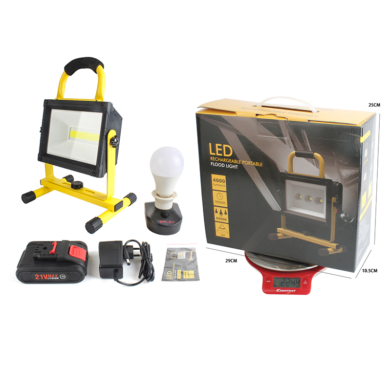 New cross-border work light, portable hand-held emergency light, COB charging, large-capacity outdoor engineering lighting floodlight Specification image