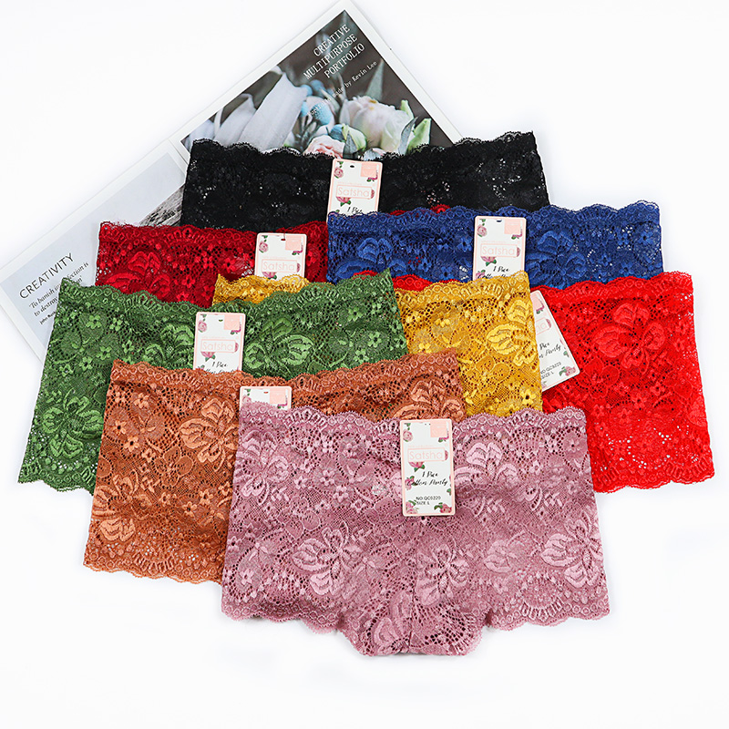 Customization Spandex Embroidered Sexy Lace Underwear Panties