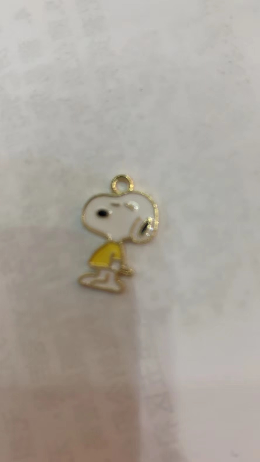 Best-selling duck-shaped jewelry accessories, alloy accessories, white claw accessories, bright color accessories, alloy Snoopy