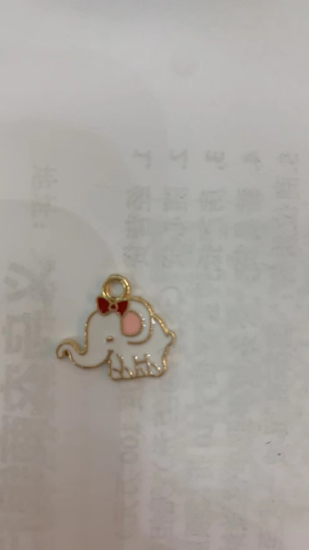 Best-selling duck-shaped jewelry accessories, alloy accessories, white claw accessories, bright color accessories, alloy little elephant 2