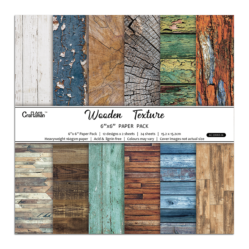 DIY handmade scrapbook planner materials: 6-inch patterned paper background paper, 24 sheets AC 220303 Application Scenario