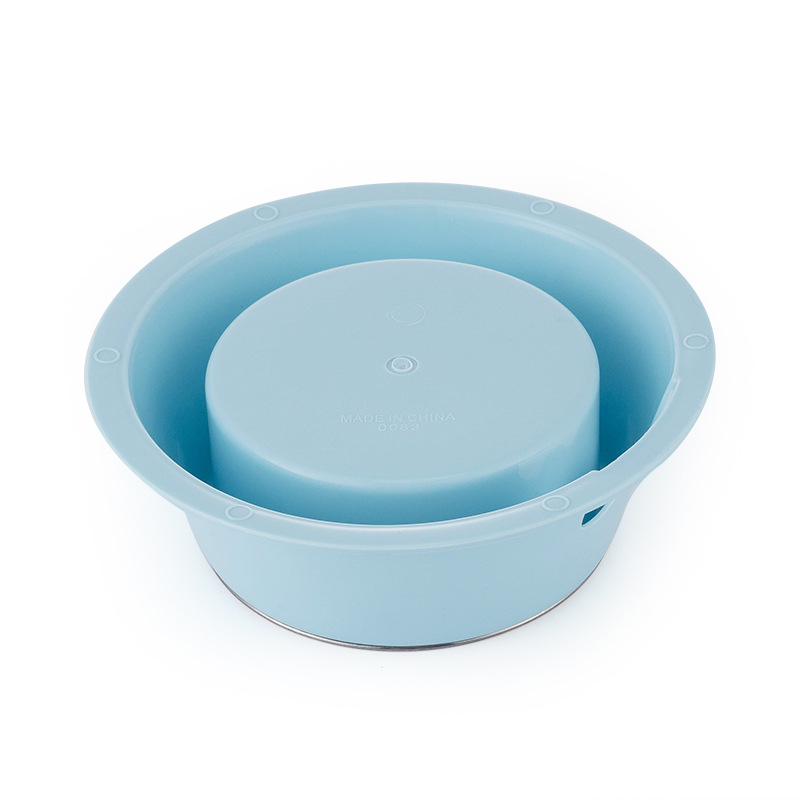 Stainless steel pet bowl shell made of pp material, resistant to biting. Dog bowl, cat bowl, cat food bowl, dog food bowl, large-capacity pet food utensils Item Picture