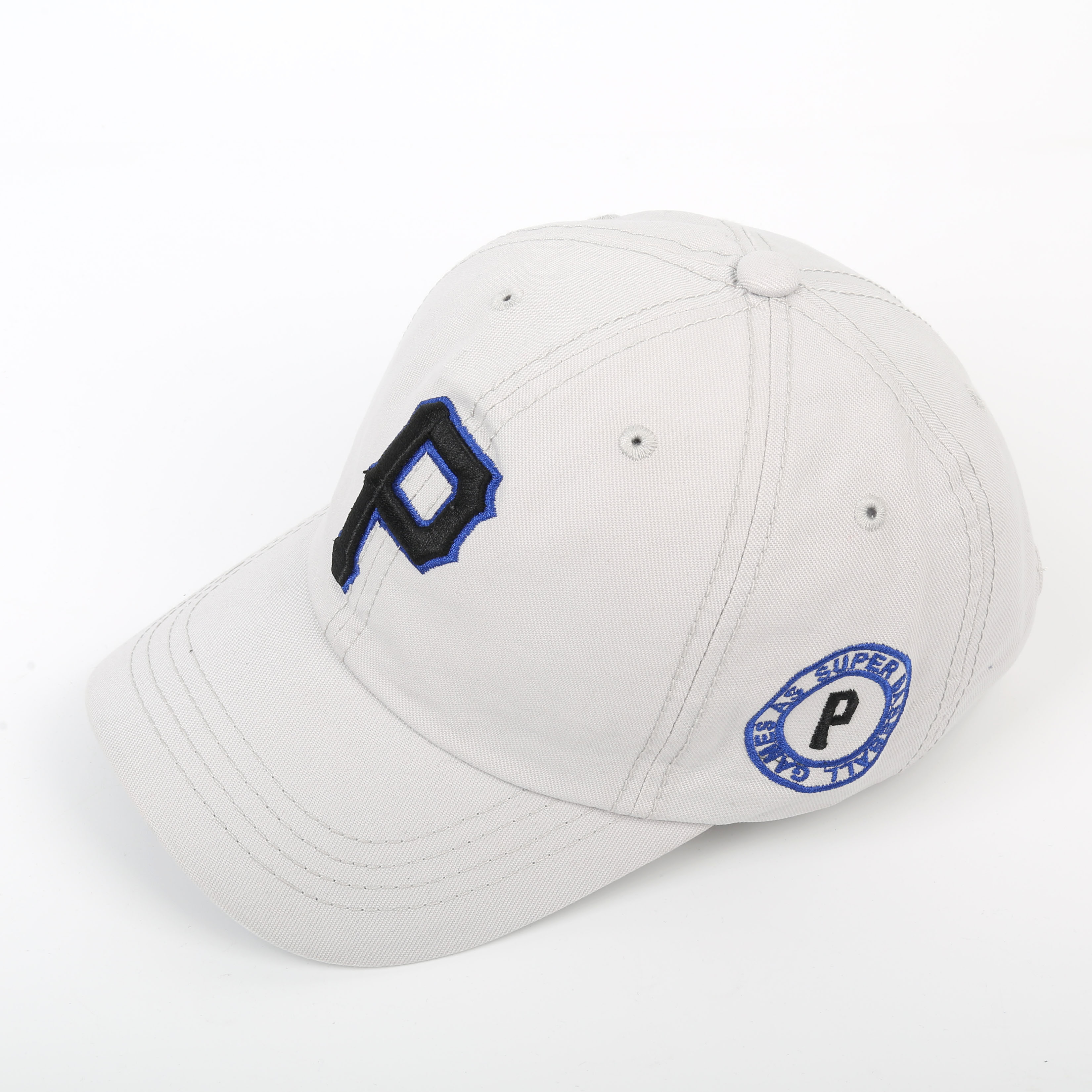 韩版水洗棉字母刺绣棒球帽 侧页刺绣时尚嘻哈帽