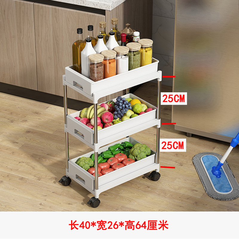Kitchen drawer storage rack