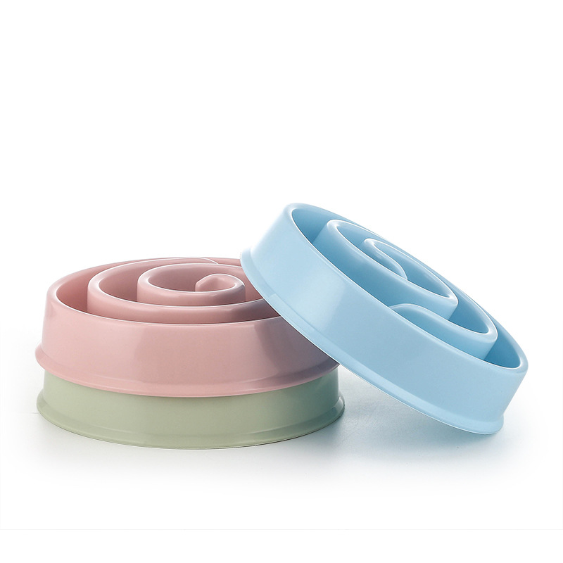 New pet bowls, anti-choking slow food bowls, dog and cat licking bowls, puppy and kitten bowls, pet food utensils details Picture