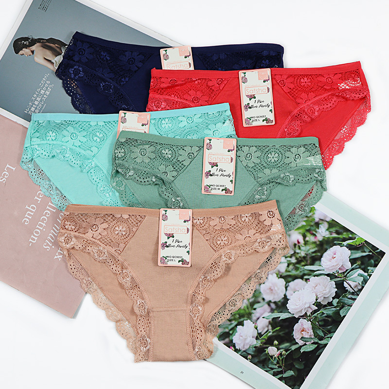 Satsha New Design Women Low--Waist Lace Sexy Panties Briefs thumbnail