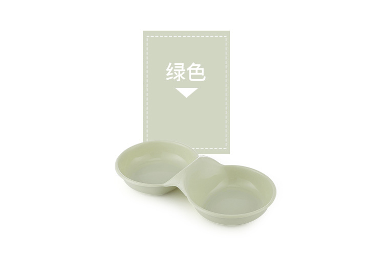 宠物用品新款宠物塑料双碗防打翻浅碗口耐咬狗碗猫盆宠物食具宠物碗宠物详情5
