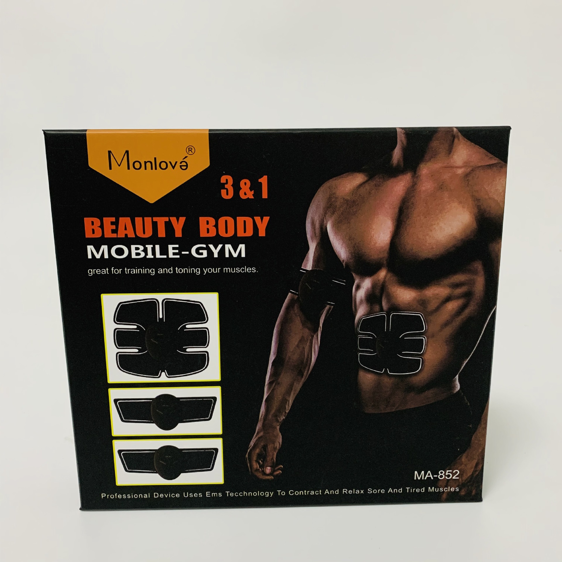 3 in one fitness instrument waist stick close abdomen stick exercise abdominal muscle material household lazy exercise abdominal full figure
