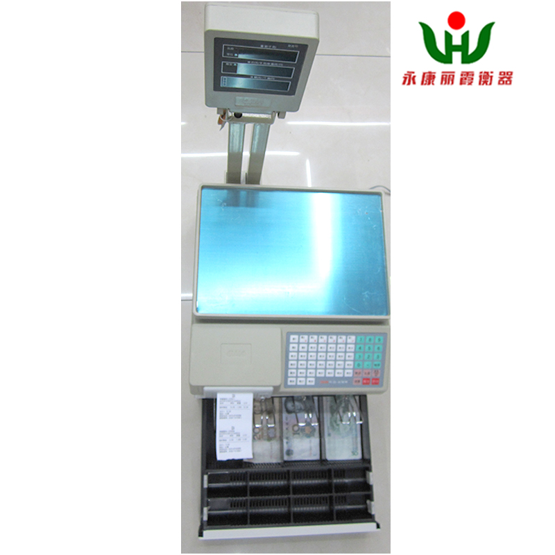 Integrated Cash Register Scale Wholesale Commercial Electronic Platform Scale Supermarket Weighing And Pricing Intelligent Cash Register Scale Application Scenario