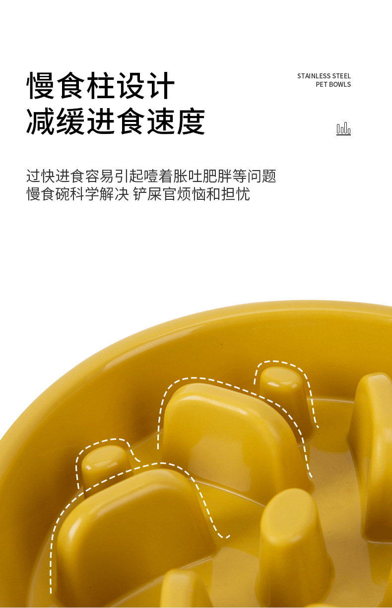 丛林型宠物慢食碗防噎慢食缓食碗袋装防打翻宠物猫狗食具详情4