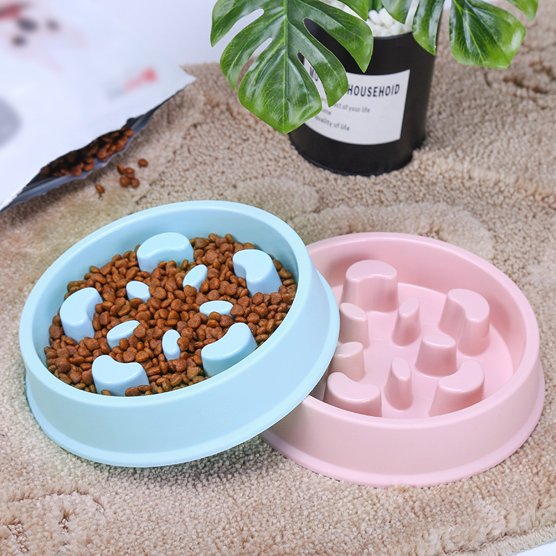 Petal-shaped pet bowl, slow food bowl, dog and cat licking bowl, anti-knock and anti-slip pet bowl details Picture