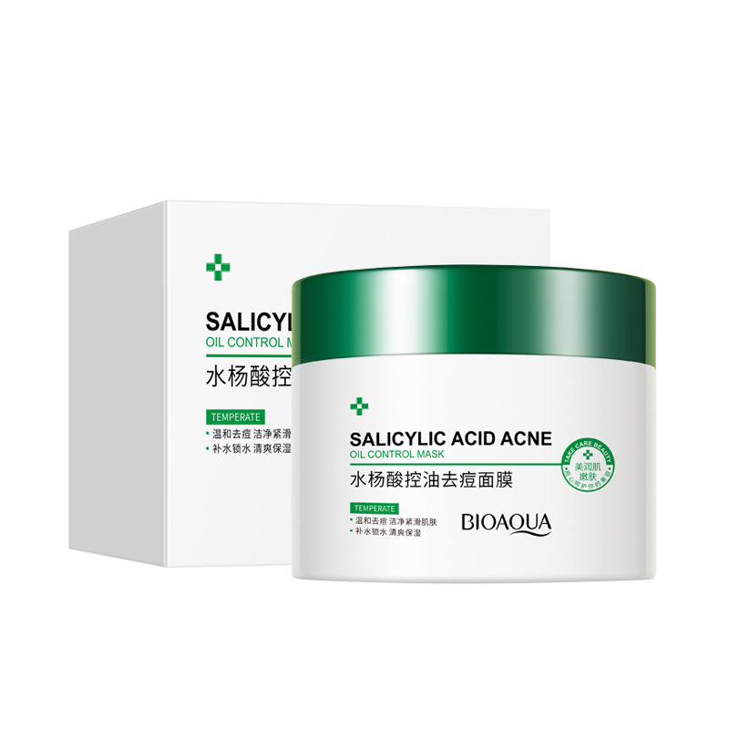 Poquanya Salicylic acid oil control acne removing Mask moisturizes and moisturizes and brighens skin tone