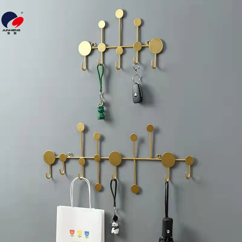 No need for drilling, decorative fitting room, coat rack, Nordic creative hook, key rack for entering the door, wall storage, entrance hall wall hanging pic 2