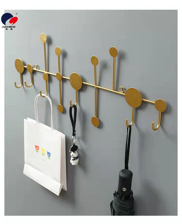 No need for drilling, decorative fitting room, coat rack, Nordic creative hook, key rack for entering the door, wall storage, entrance hall wall hanging pic 5