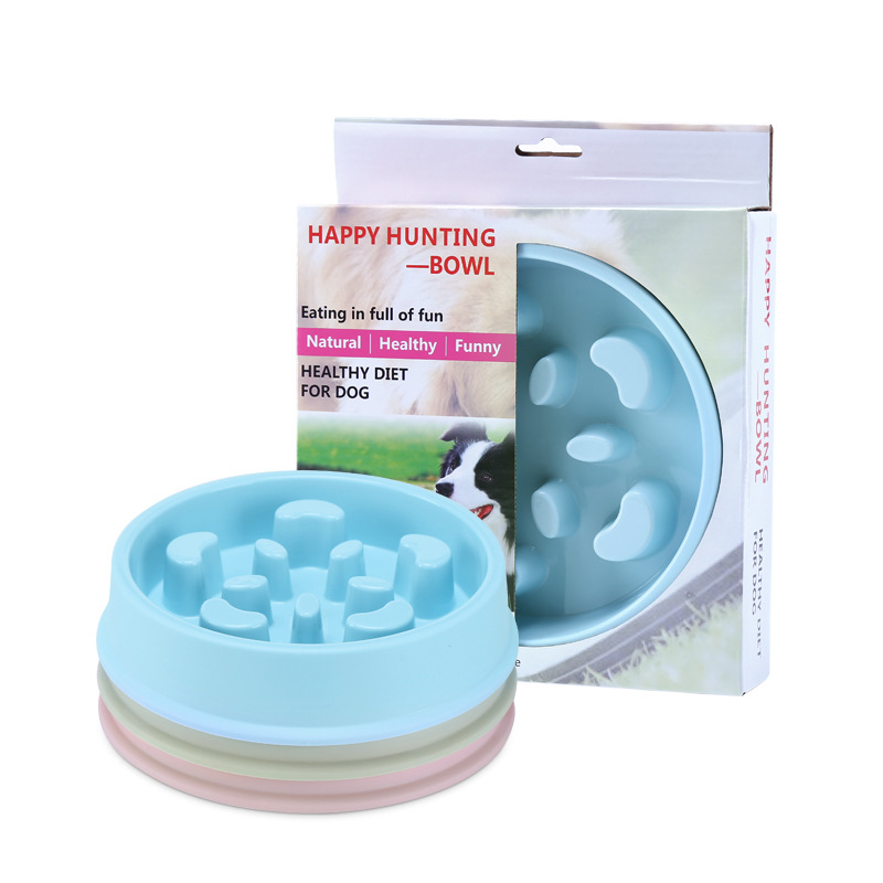Petal-shaped pet bowl, slow food bowl, dog and cat licking bowl, anti-knock and anti-slip pet bowl