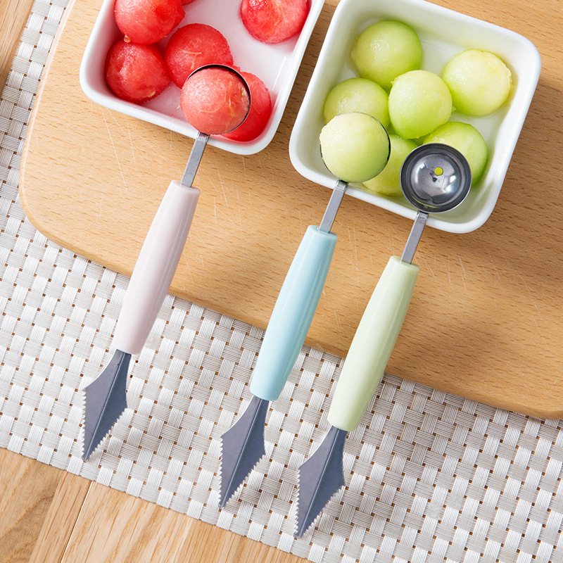 Double head stainless steel watermelon digger foreign trade