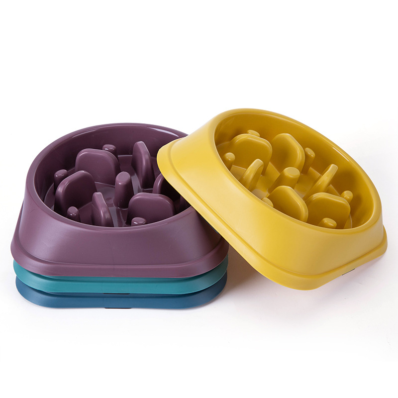 New pet bowl, slow food bowl, dog and cat licking food, anti-choking food utensware, anti-slip and anti-knock pet food bowl details Picture