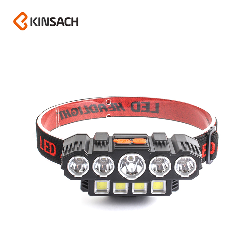 5 headlamps, ultra-bright rechargeable fishing lamps, long-range ultra-bright head-mounted LED miner's lamps and flashlights