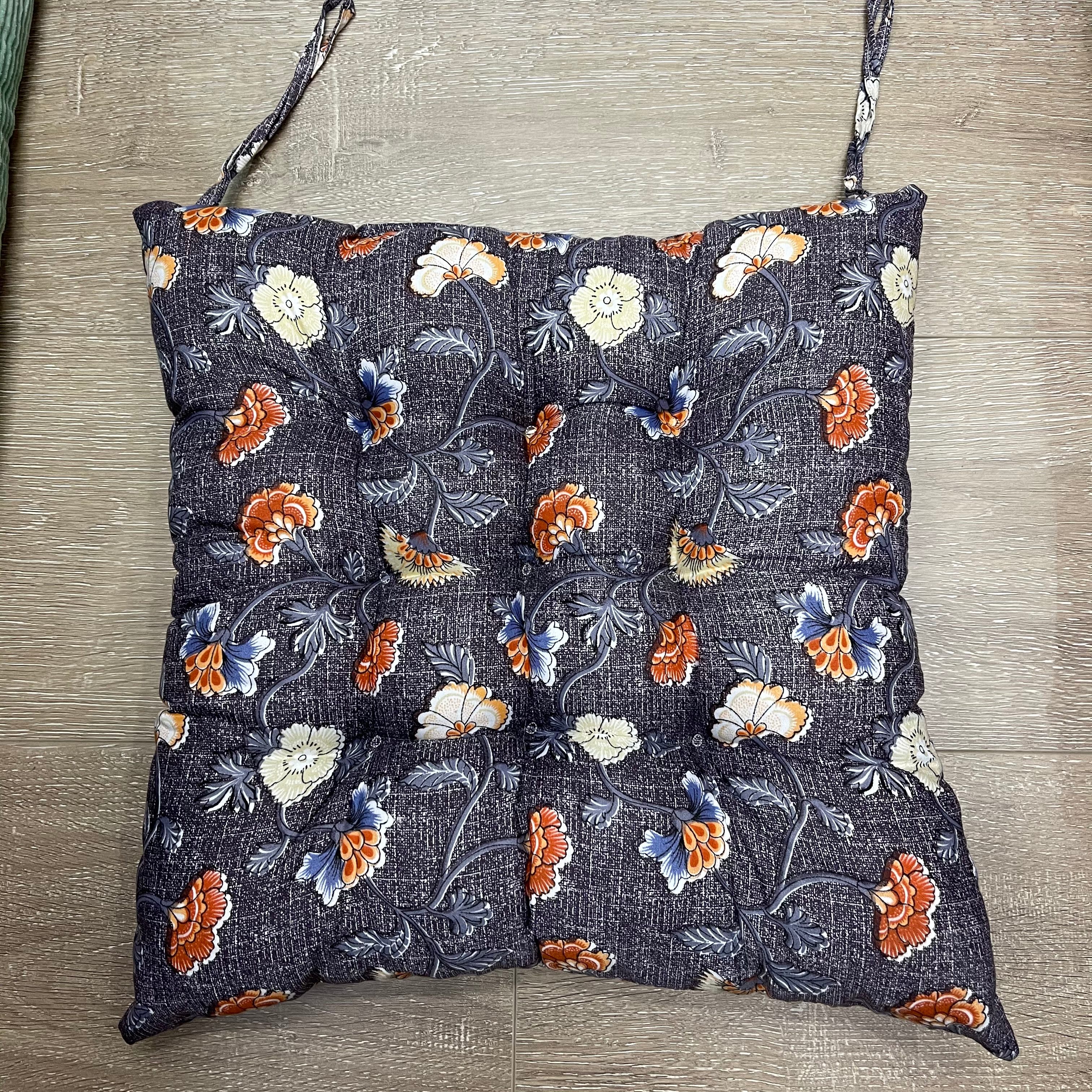 New Explosive Factory Direct Sales Thickened Small Floral Cloth Art Nine-Hole Seat Cushion Bay Window Tatami Soft Seat Cushion Dining Table And Chair Cushion Specification drawing