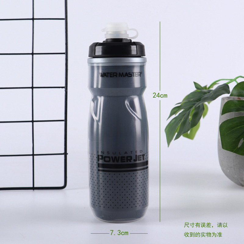 220408双层水壶（620ml,拉伸开关）运动水壶水瓶山地自行车带防尘盖塑料水壶骑行水杯详情3