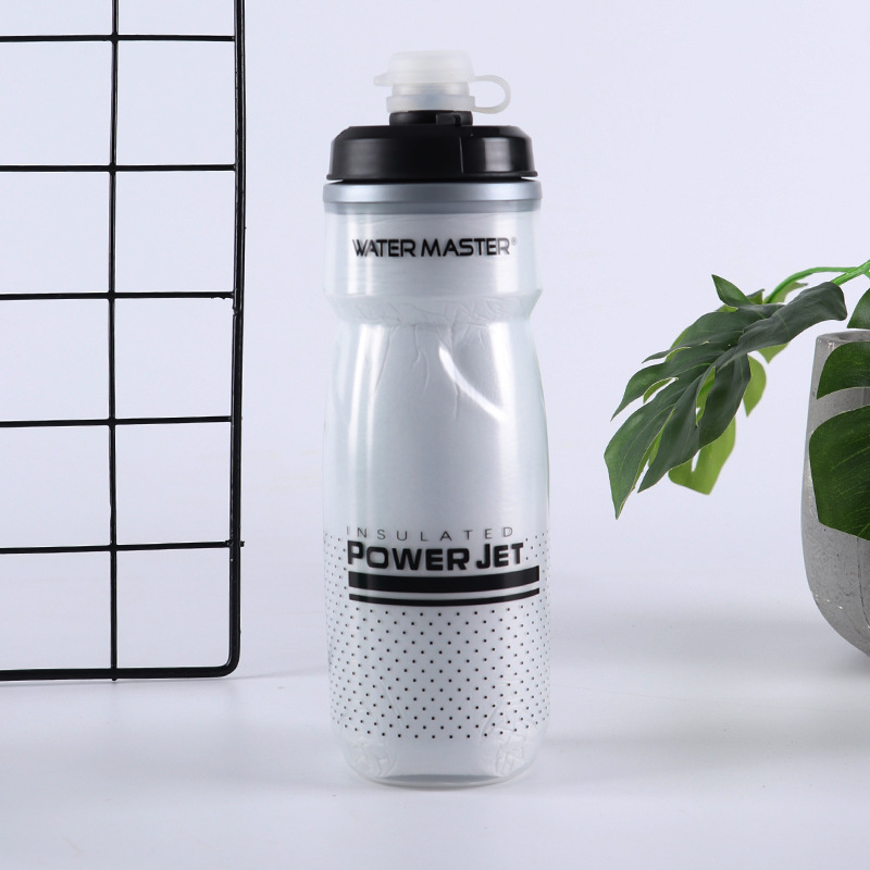 220408双层水壶（620ml,拉伸开关）运动水壶水瓶山地自行车带防尘盖塑料水壶骑行水杯详情5