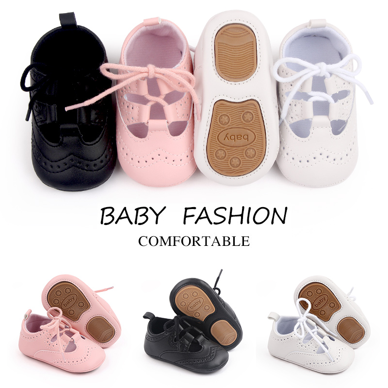 High quality summer soft TPR outsole anti-slip PU leather baby toddler girl shoes