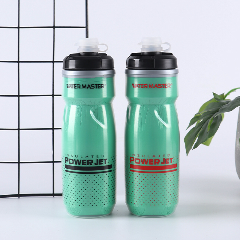 220408双层水壶（620ml,拉伸开关）运动水壶水瓶山地自行车带防尘盖塑料水壶骑行水杯详情9