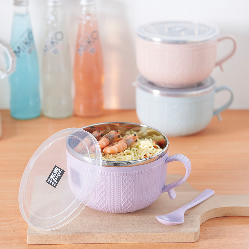 Stainless steel noodle bowl