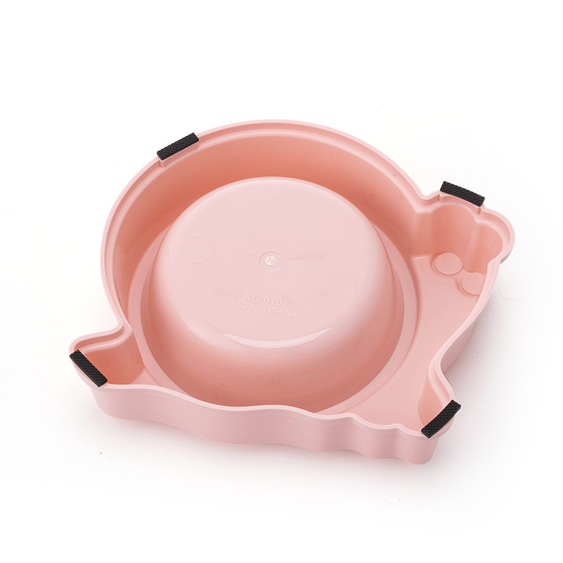 New pet single bowl, stainless steel bowl, snail-shaped dog bowl, cat bowl, anti-knock, anti-slip and biting pet bowl Item Picture