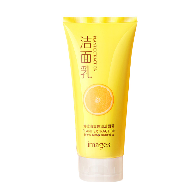 Image beautiful, clean, smooth, fresh orange Cleanser, Cream clear, moisturizing, moisturizing, oil-controlling, cleansing skin cleanser