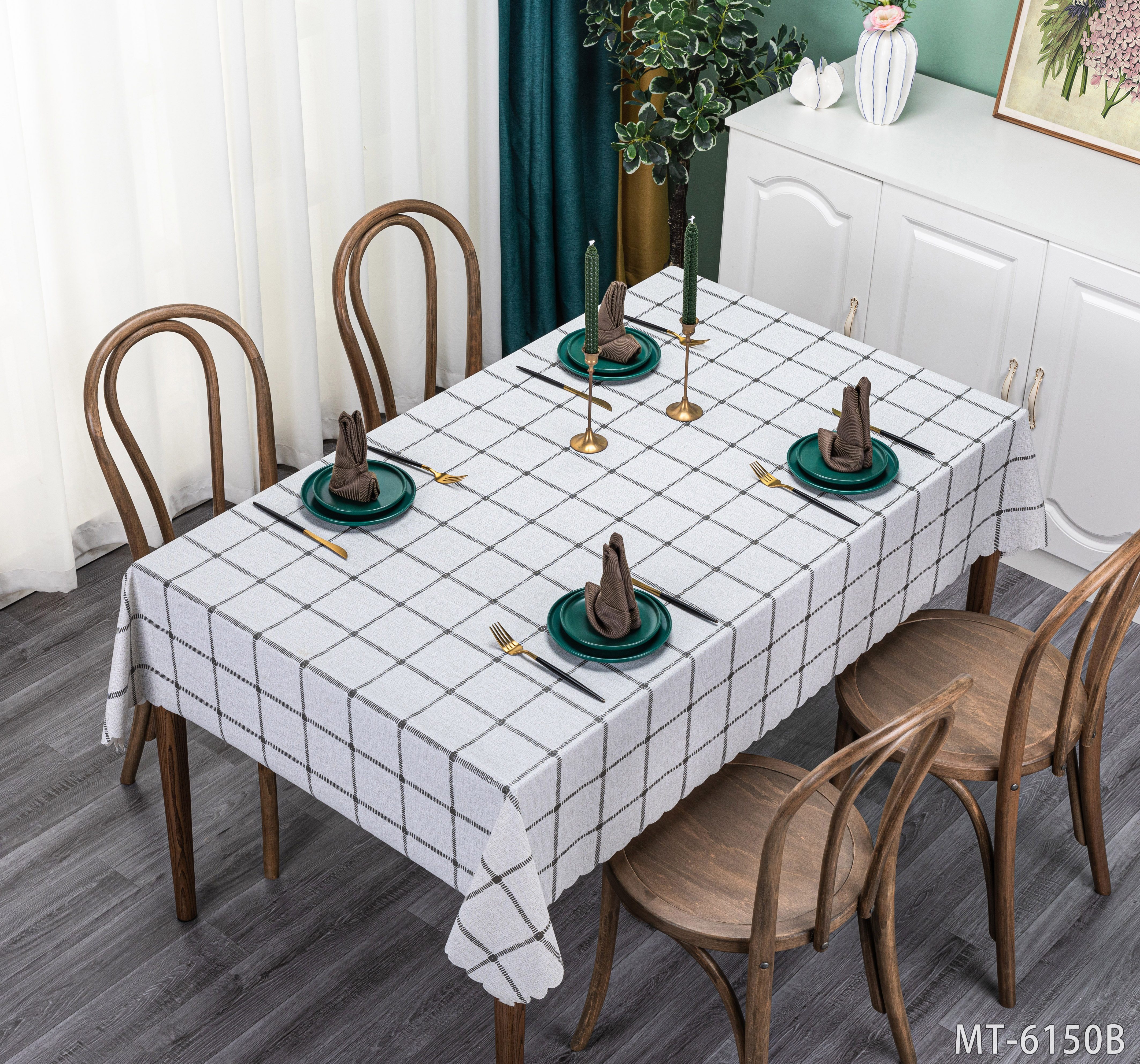 Factory direct PVC printing embossed gold powder flash tablecloth European atmosphere fashion home hotel decoration waterproof no-wash table cloth spot wholesale Application Scenario