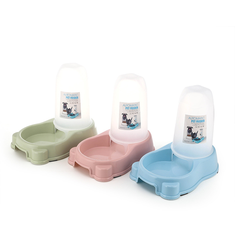 New pet water bucket, food bucket, universal bowl, large capacity, anti-slip and anti-knock, dog bowl, cat bowl, automatic drinking and feeding bowl