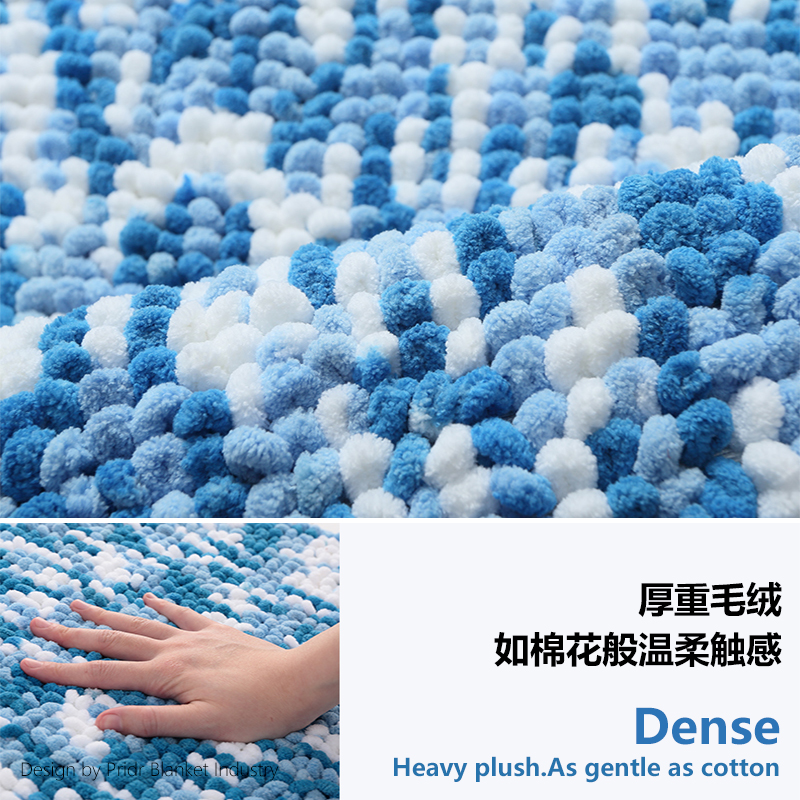 绒毛垫/浴室防滑垫/TPR绒毛门垫产品图