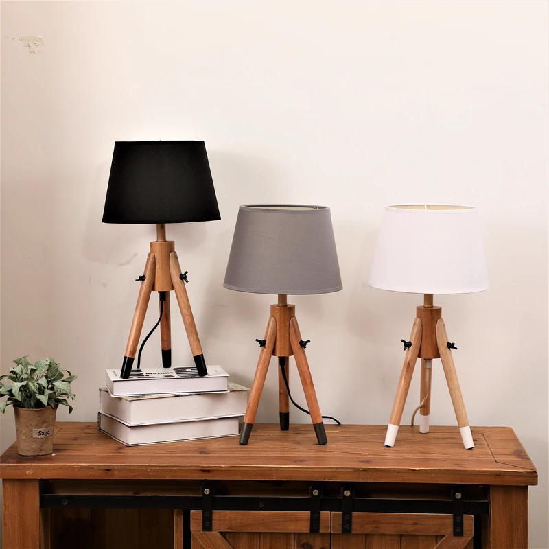 Nordic Table Lamp Tripod Bedside Lamp Bedroom Personality Simple Ins Girl Heart Decoration Romantic Creative Japanese Quality Warm Desk Warm Light Model Room Booth Lighting