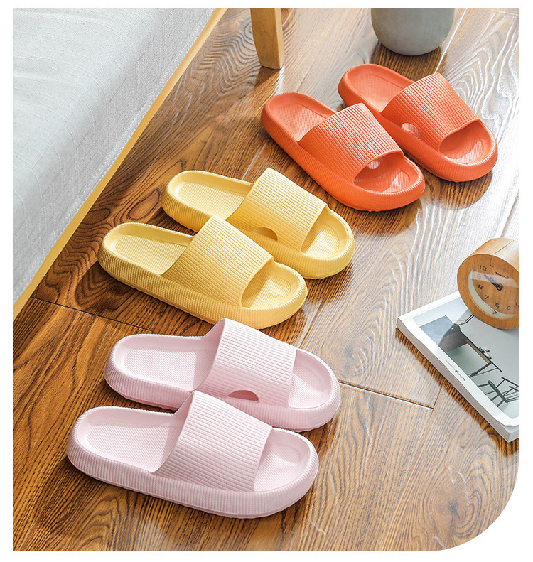 新款网红简约女拖鞋夏居家浴室防滑厚底情侣外穿洗澡耐磨男凉拖鞋详情4