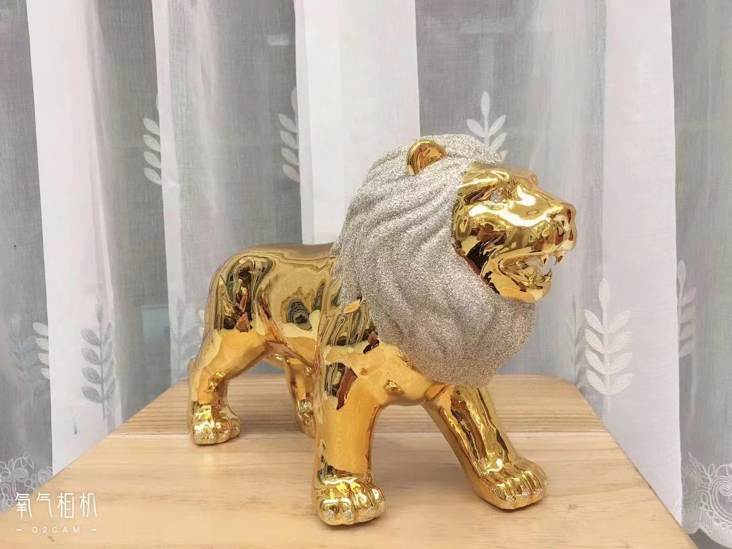 Ceramic craft display silver lion Baoxian Craft 7888 store wholesale