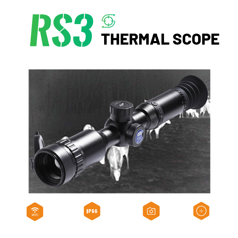 ZIYOUHU 25MM RS3 Thermal Sighting Telescope Reticle Riflescope WIFI Hotspot Tracking Infrared Thermal Imaging Night Vision Scope for Hunting