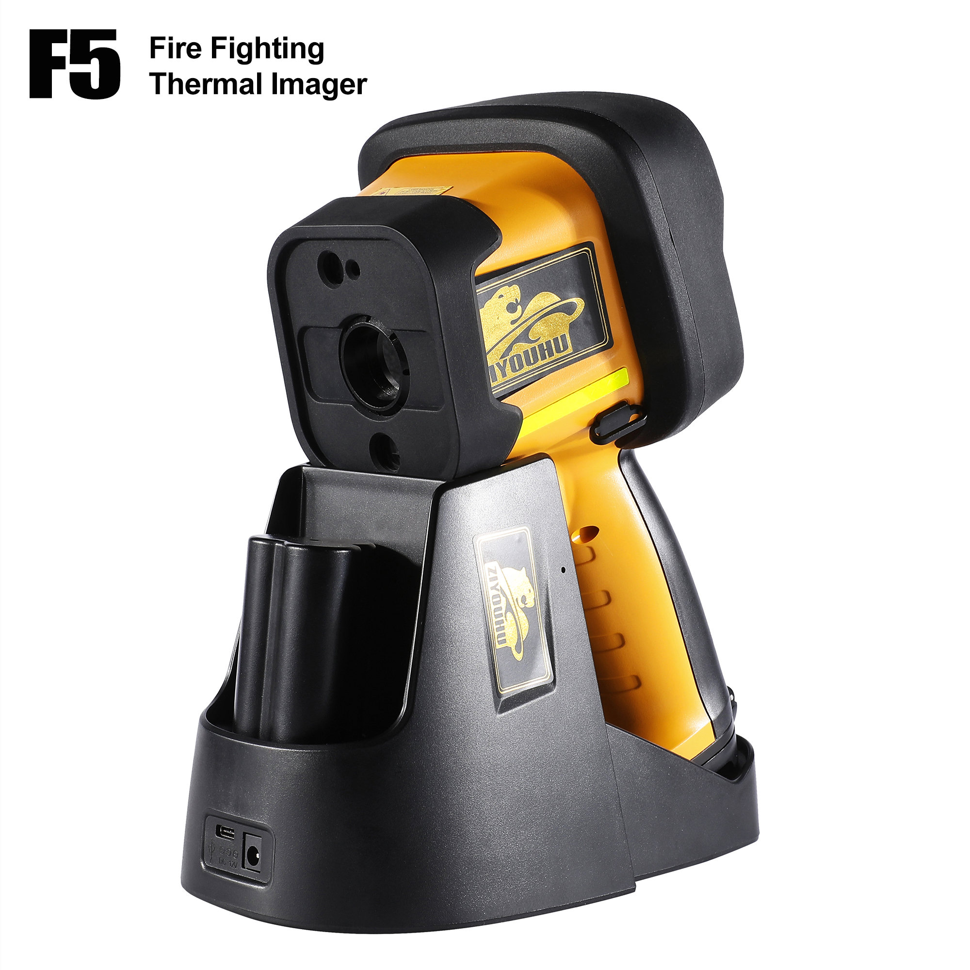 ZIYOUHU F5 Fire Fighting Thermal Imager Camera for Firefighter 384x288 Wide Angle Temperature Measurement Live Image & Video Recording