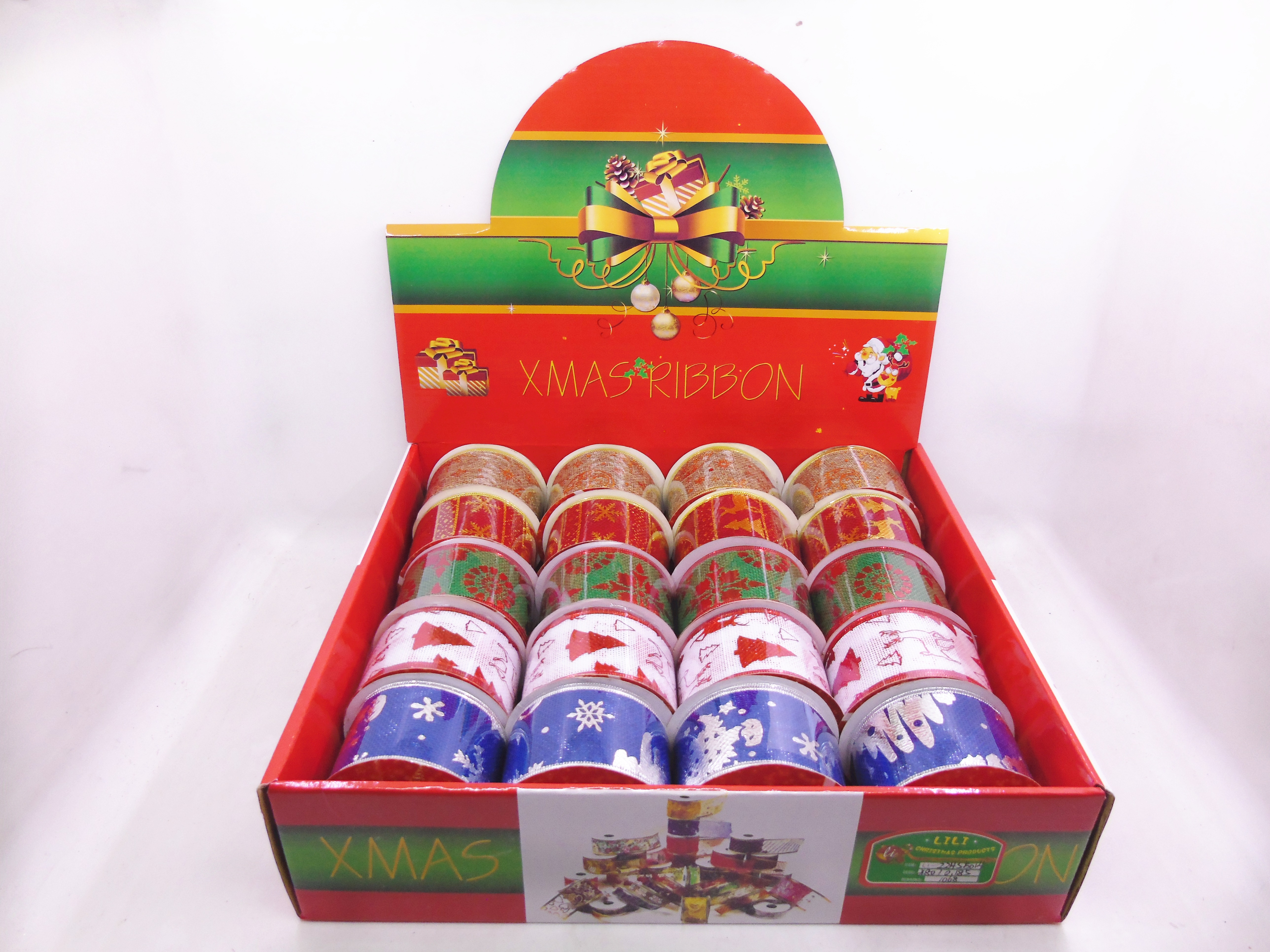 5CM Christmas linen ribbon Gift box 5014 Christmas decorations pic 3