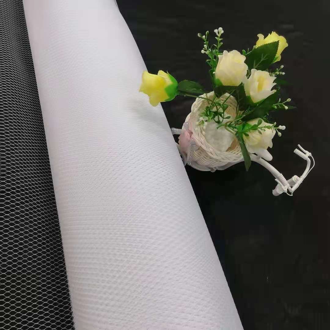 Seven Color Diamond-shaped large hole mesh fish bone Taiwan mesh bride veil mesh headdress veil thumbnail
