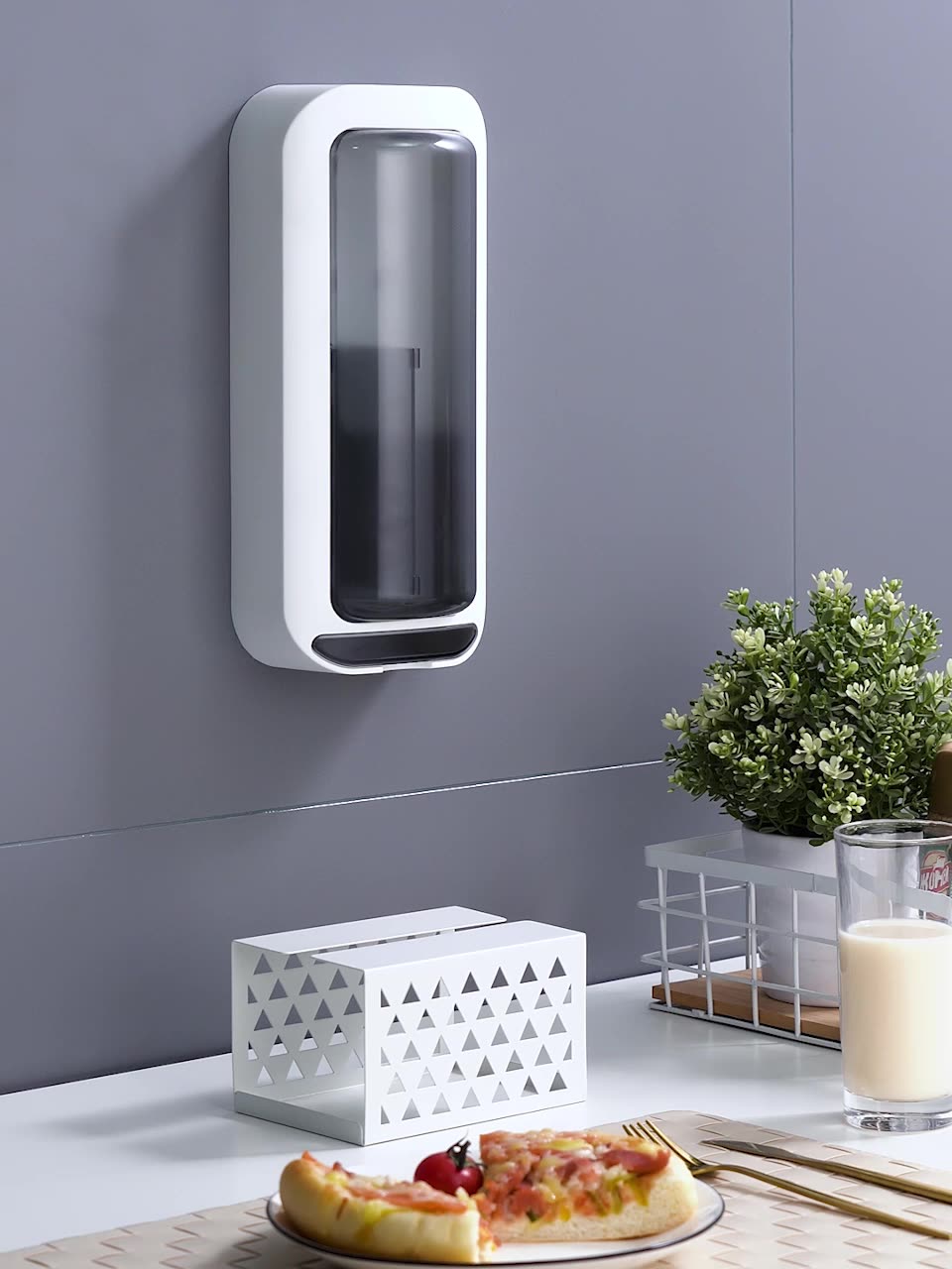 Wall-mounted shelf for foreign trade