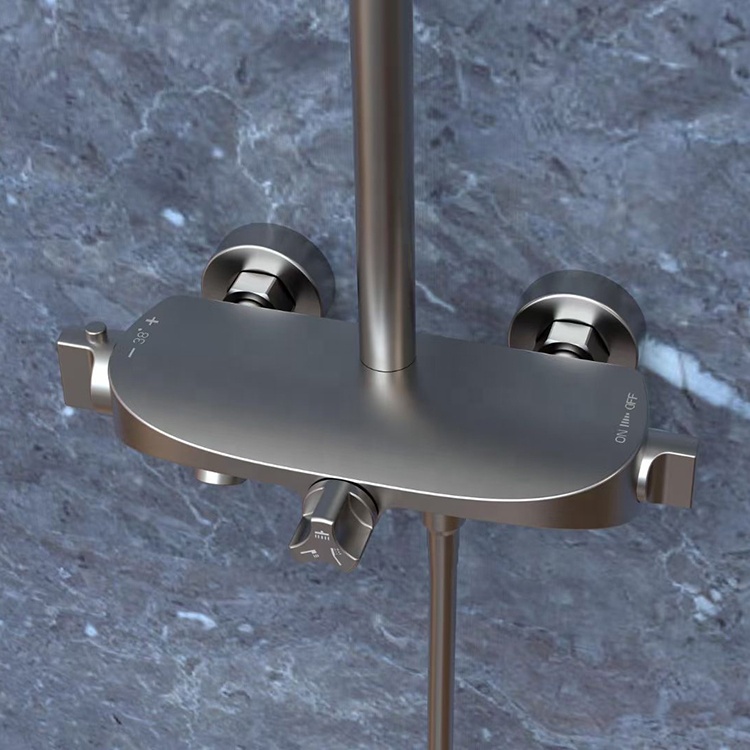 FIRMER newest design hotel luxury brushed godl brass shower faucet set Application Scenario