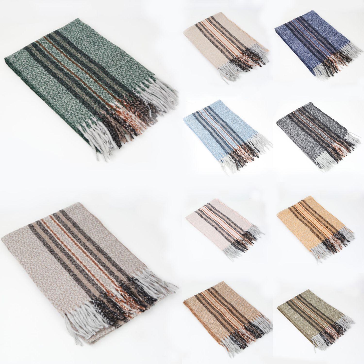 Liu An imitation cashmere scarf with tassels 70*200cm