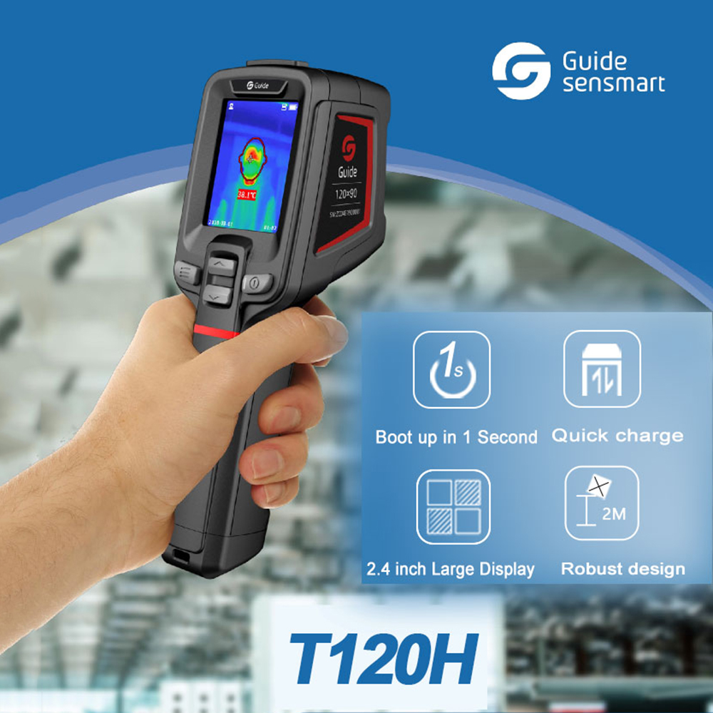 GUIDE T120H Handheld Infrared Thermal Imager Body Temperature Measurement Thermal Imaging High Temperature Warning