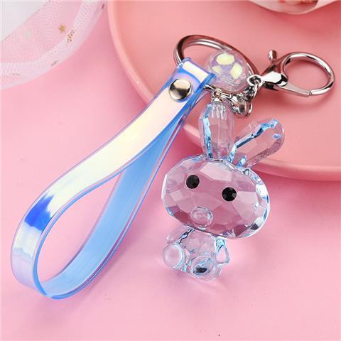 Crystal Rabbit three-piece keychain series mixed