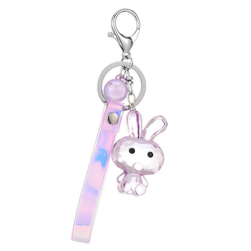 Crystal Rabbit three-piece keychain series mixed 2